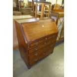 A George III oak bureau