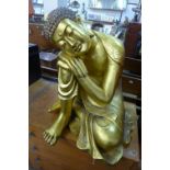 A gilt Buddha