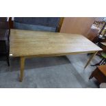 An oak dining table