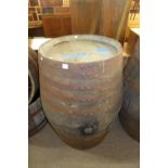 A sherry barrel