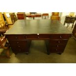 A George IV mahogany partners desk