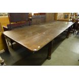 A large William IV mahogany library table