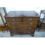 A George III mahogany chest of drawers