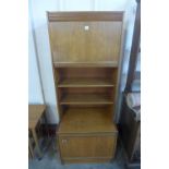 A teak bookcase