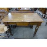 A Victorian oak serving table