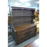 An oak dresser