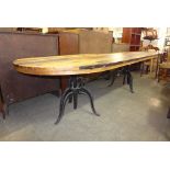A large industrial style table