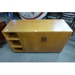 A teak side cabinet