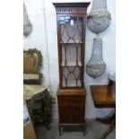 An Edward VII Sheraton Revival inlaid satinwood display cabinet