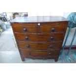 A Victorian mahogany chest of drawers
