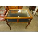 An Edward VII mahogany display table