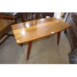 A teak coffee table