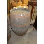 A sherry barrel