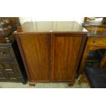 A Victorian mahogany fitted two door cupboard