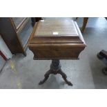 A William IV mahogany work table