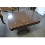 A George IV mahogany single drawer library table