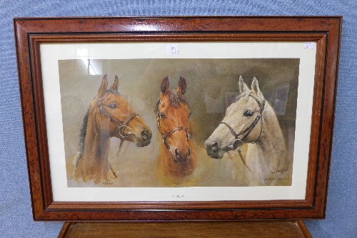 A framed print, We Three Kings,