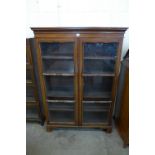 A George III mahogany two door bookcase