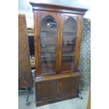 A Victorian mahogany four door bookcase