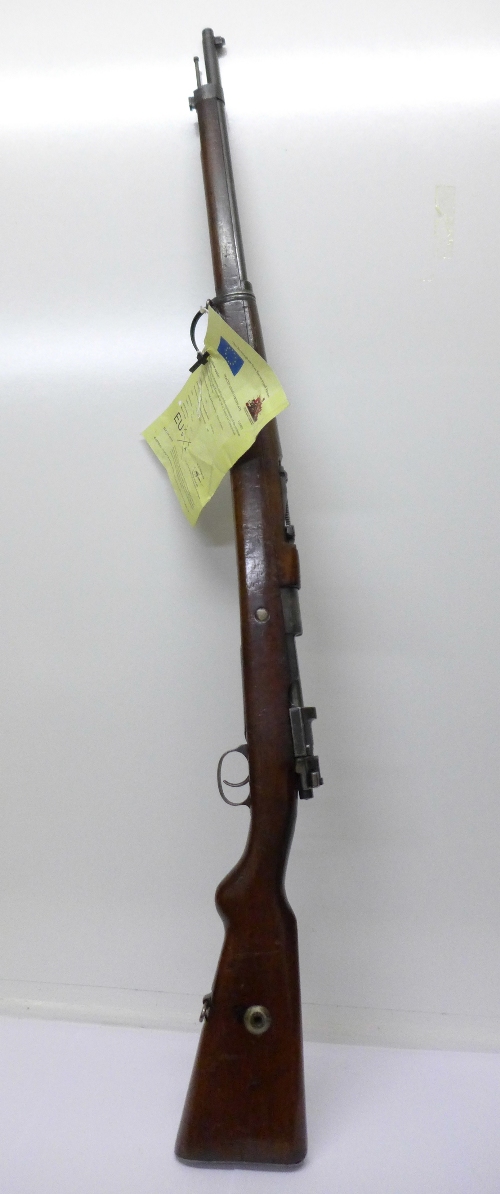 A bolt action rifle, 7.92 calibre, serial no. 35017, with deactivation certificate dated 25.8. - Image 6 of 7