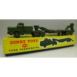 A Dinky Toys 660 Tank Transporter,