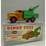 A Dinky Toys 25x Breakdown Lorry,