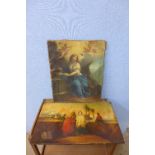 Two 19th Century continental religious scenes,