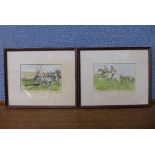 After Lionel Edwards, a pair of hunting scenes,