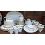 A Royal Doulton Vermont dinner service, fifty-one pieces, comprising teapot,