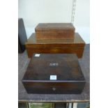 A Victorian mahogany writing slope,