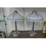 A pair of Art Deco style table lamps