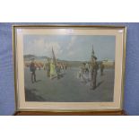 A Terence Cuneo print, Presentation of Colours to Worcestershire and Sherwood Foresters Regiments,