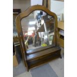 A mahogany hall mirror