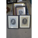 Assorted engravings and prints