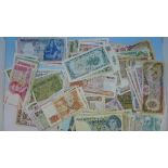 One hundred and thirty-five worldwide banknotes