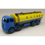 A Dinky Supertoys blue and yellow Foden Petrol tanker