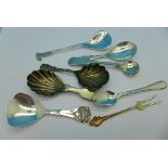 An Art Nouveau caddy spoon,