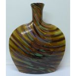 A large coloured glass vase, 43.