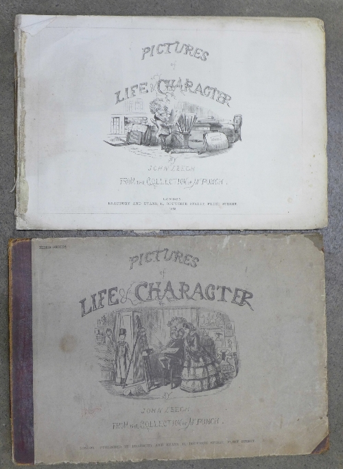 John Leech, Pictures of Life and Character, two volumes, published by Bradbury and Evans,