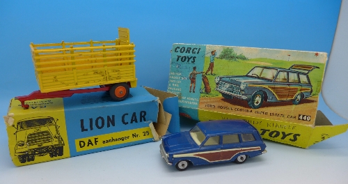 A Corgi Toys Beast Carrier in a Lion Car Nr.