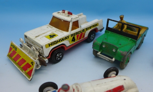 Seven model vehicles:- Dinky Toys, Corgi Toys and Matchbox, (4+2+1), - Image 2 of 2