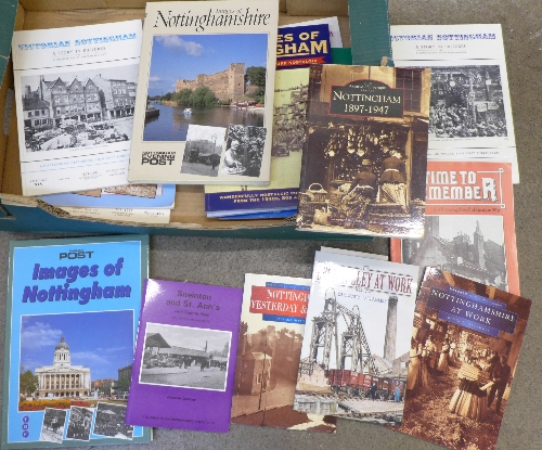 A box of Nottingham History related books