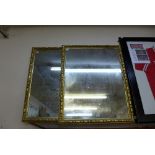 A pair of 19th Century gilt framed mirrors