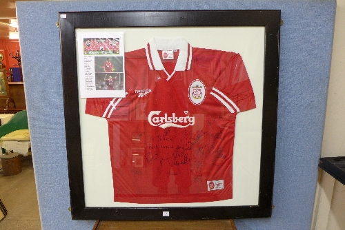 A 1996/97 signed Liverpool FC shirt,