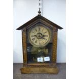 A 19th Century German Wurttemberg mantel alarm clock