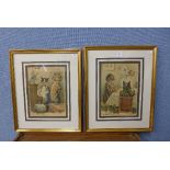 A pair of Louis Wain prints