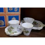 A Coalport Strawberry tea set in original box