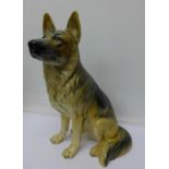 A Beswick 2410 fireside Alsatian,