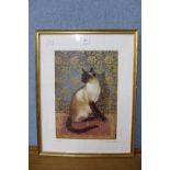 A signed limited edition Lesley Anne Ivory print, Phaun on a Chinese Carpet, 383/750,