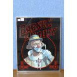 A Barnum & Bailey circus advertising poster